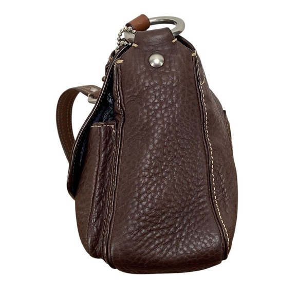 Coach Chelsea Chocolate Brown Leather Demi Flap F10893 w/ Matching Wallet - Picture 5 of 16